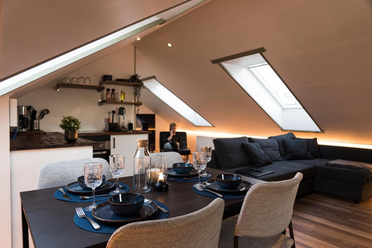 Scenic Penthouse - Ocean View & Skylight Windows Daire Siglufjordur Dış mekan fotoğraf